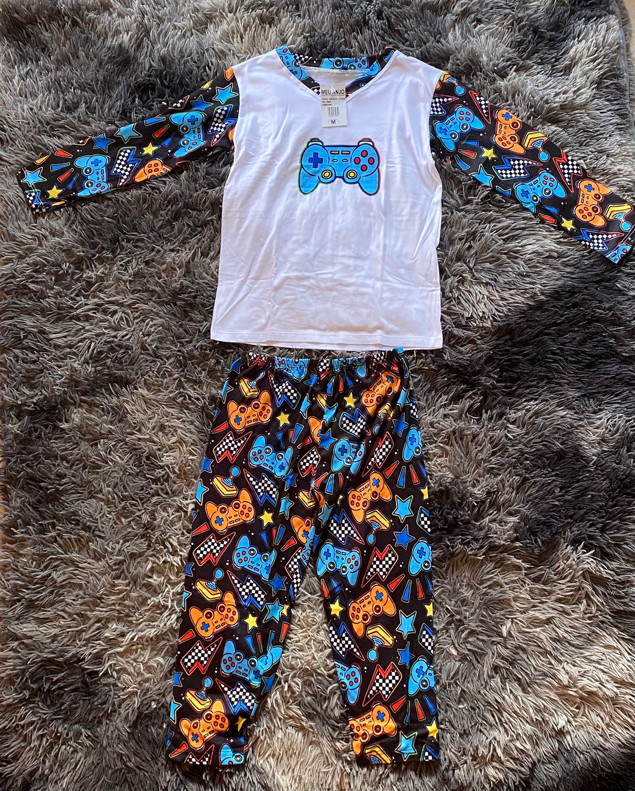 Pijama Infantil Masc Manga Longa, M